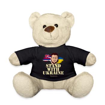 Ukraine Hawaii - Teddy Bear - black - Front