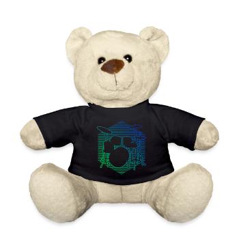 Schlagzeug Schlagzeugspielen Schlagzeuger - Teddy - Schwarz - Vorne