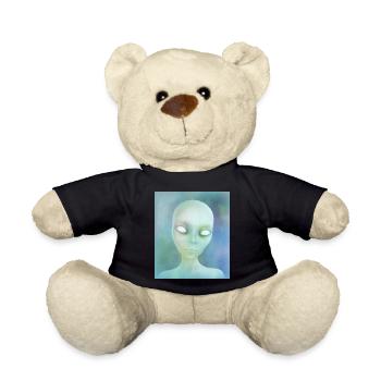 Alien - Teddy Bear - black - Front