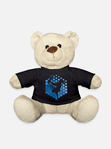 Skating Skateboarder Skater Skateboarding Women - Teddy Bear - black