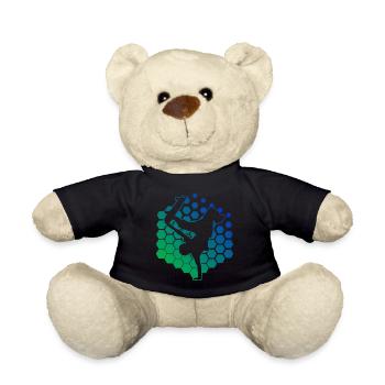 Men's Women Skateboarder Skateboarding Skater - Teddy Bear - black - Front