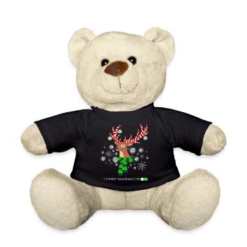 MODE NOËL SUR Renne avec bois de canne à sucre - Nounours - noir - Devant
