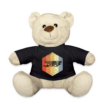 Retro Vintage Triathlon - Teddy Bear - black - Front