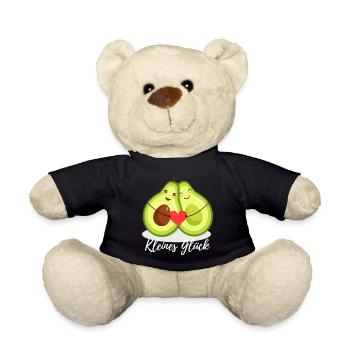 Kleines Glück - Werdende Eltern Avocado Familie - Teddy - Schwarz - Vorne