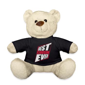 best cousin ever quote - Teddy Bear - black - Front