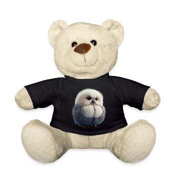Owl chick Shirt for bird lovers - Teddy Bear - black - Front