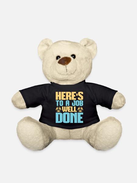 HERE IS TO A JOB WELL DONE - Teddy Bear - black