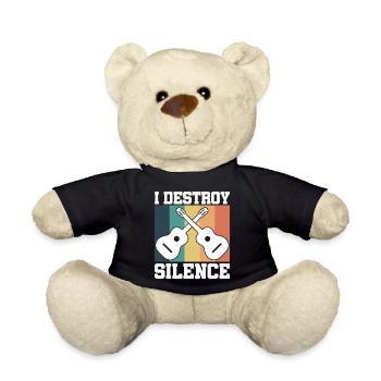 Guitar retro - Teddy Bear - black - Front