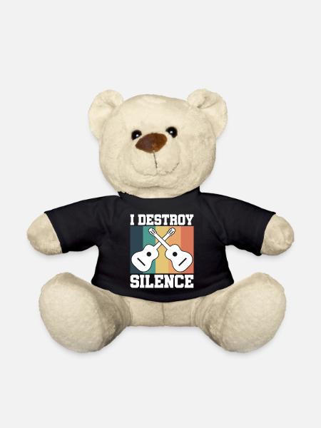 Gitarre retro - Teddy - Schwarz