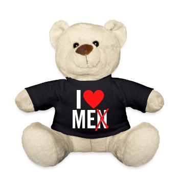 I Love Men I Love Me - Teddy Bear - black - Front