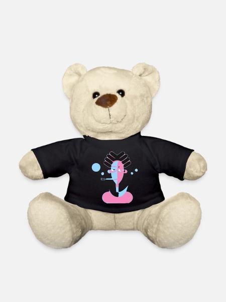 Der Mann mit der Pfeife - Teddy - Schwarz