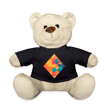 Bunte Geometrie - Teddy - Schwarz - Vorne