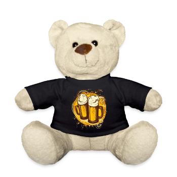 Prost! Cooles Motiv für Biertrinker - Teddy - Schwarz - Vorne