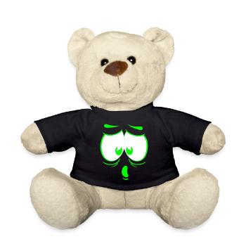 verrücktes gesicht glückliche karikatur glückliches gesicht karikatur - Teddy - Schwarz - Vorne