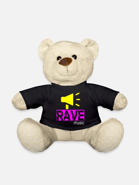 Rave music - Teddy Bear - black