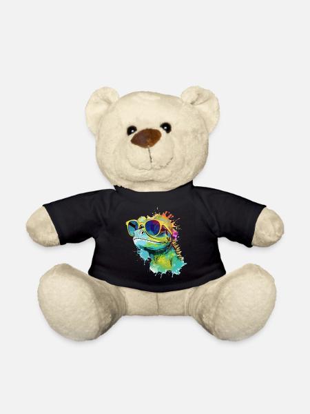 Doko die Eidechse - Teddy - Schwarz