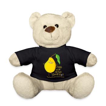 Lustige Quitte mit wortspiel - Teddy - Schwarz - Vorne