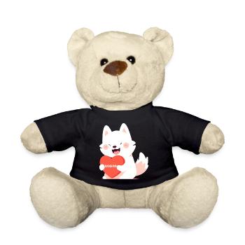 Chien aimant sa mère - Nounours - noir - Devant