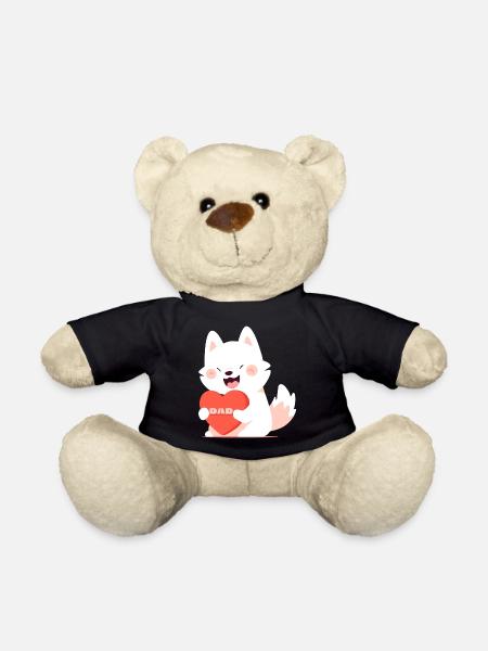 Chien aimant son père - Nounours - noir