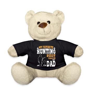 Mon compagnon de chasse préféré m’appelle papa - Nounours - noir - Devant