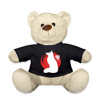 Fox Silhouette Japonais - Nounours - noir - Devant