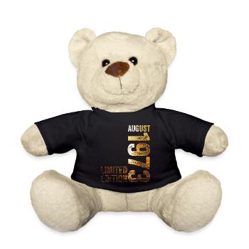 50th Birthday Man 50 Years Limited Edition - Teddy Bear - black - Front