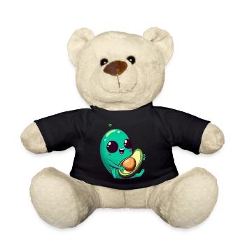 Sweet Alien Avocado: Guitar Guitarist - Teddy Bear - black - Front
