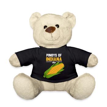 Indiana Fil-Am design for proud Pinoys - Teddy Bear - black - Front