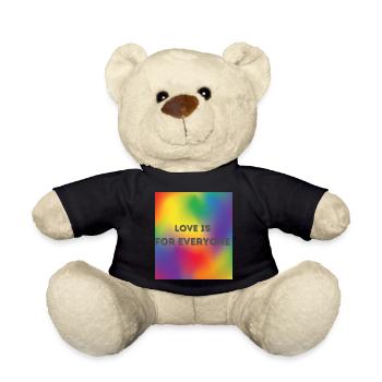Love is for everyone. - Teddy - Schwarz - Vorne