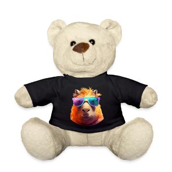 Capybara Sunglasses - Teddy Bear - black - Front