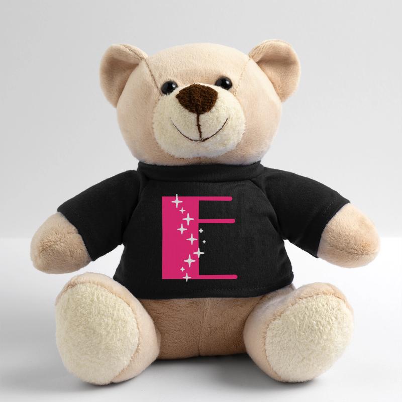 Buchstabe E Glitzer Teddy