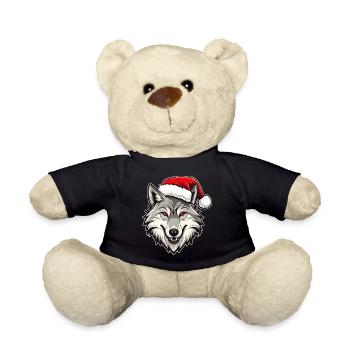 Wolf Weihnachten - Teddy - Schwarz - Vorne