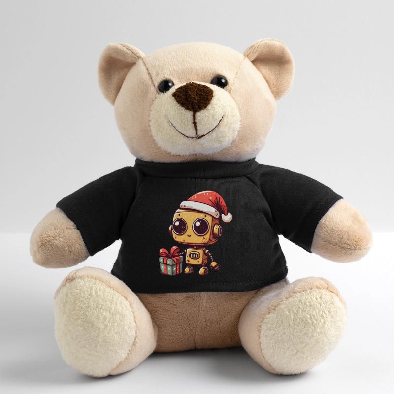 Robot de Noël mignon avec cadeau Nounours