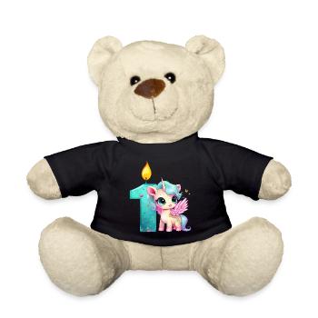 Birthday birthday party birthday gift born - Teddy Bear - black - Front