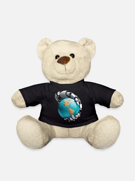 Roboter übernehmen die Welt - Teddy - Schwarz