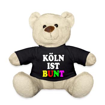 Köln ist bunt - Teddy - Schwarz - Vorne