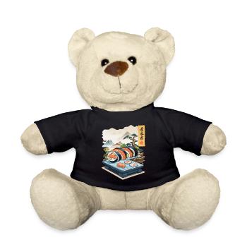 Japan Sushi Food Streetwear Aesthetic Design - Teddy Bear - black - Front