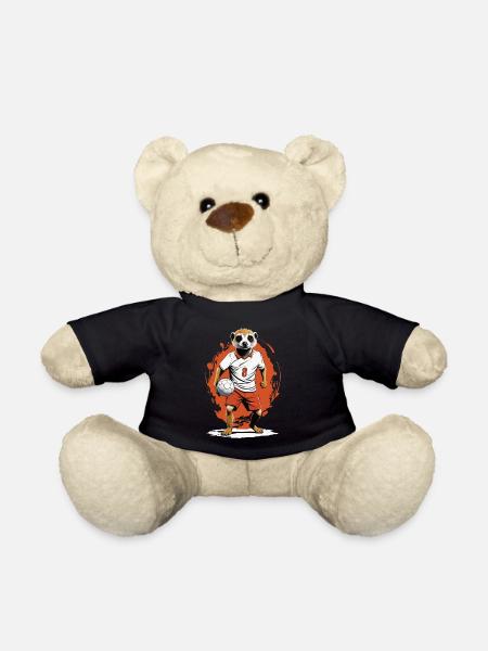 Erdmännchen Handballspieler Streetwear Style - Teddy - Schwarz