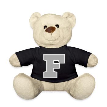 Letter f sport - Teddy Bear - black - Front