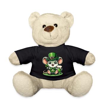 Souris de la Saint-Patrick au look festif - Nounours - noir - Devant