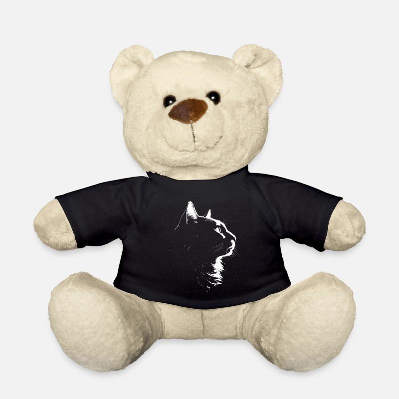 Katze, katzenmotiv - Teddy - Schwarz