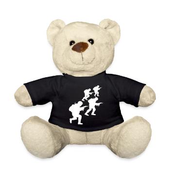 4 Soldats Équipage Guerre Équipe Liberté Soldat Combattant - Nounours - noir - Devant