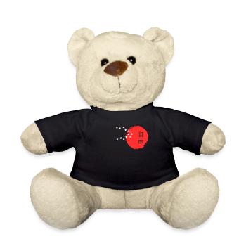 Japanese Character Art - ApriNoeScor - Teddy Bear - black - Front
