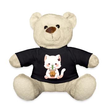 cute cat #2 - Teddy Bear - black - Front