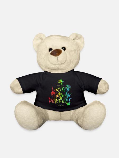 Vibes nur Liebe Zitat Vektor Vintage Blumen Kunst - Teddy - Schwarz