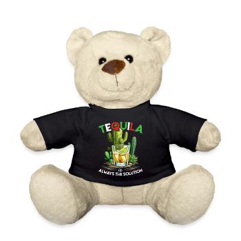 Drôle de dicton de tequila Cinco De Mayo Design - Nounours - noir - Devant
