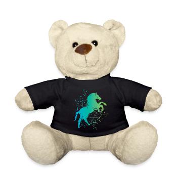 Pferd Illustration Explosion Kunst Symbol icon - Teddy - Schwarz - Vorne