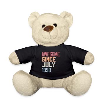 Juillet 1990 Cadeau Anniversaire Juillet 1990 - Nounours - noir - Devant