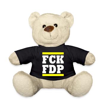 Fck fdp - Nounours - noir - Devant