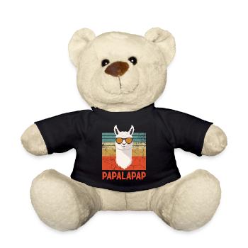 Funny Llama Dad Perfect Father's Day Design - Teddy Bear - black - Front